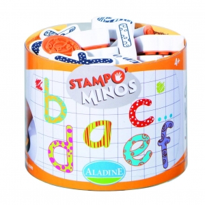 SET CREATIV STAMPOMINOS LITERE MICI