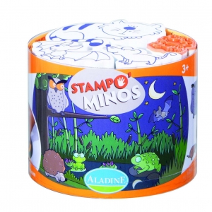 SET CREATIV STAMPOMINOS ANIMALE NOCTURNE