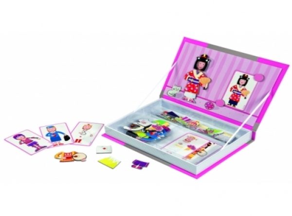 Carte puzzle magnetic - Imbraca-ma frumos(fete)