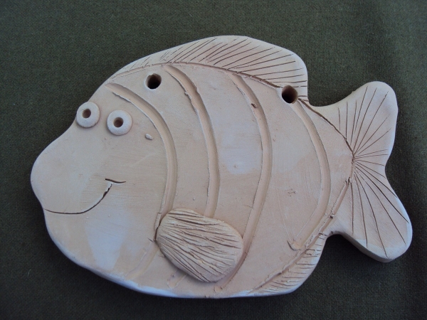 Decoratiune ceramica pentru perete Peste