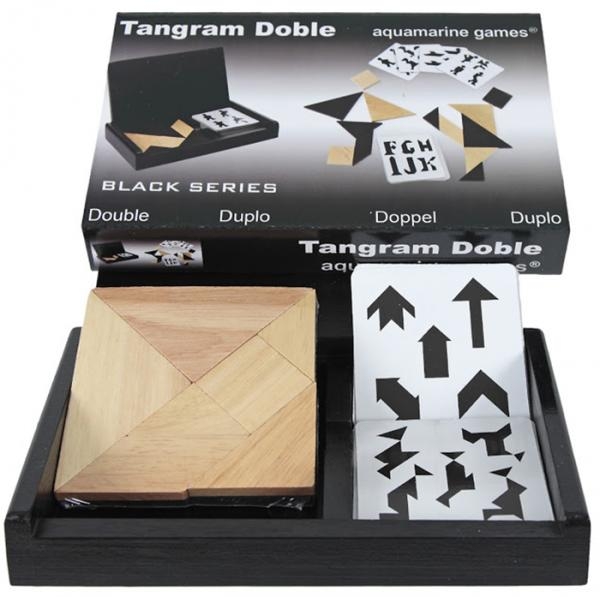 DOUBLE TANGRAM IN WOODEN CASE